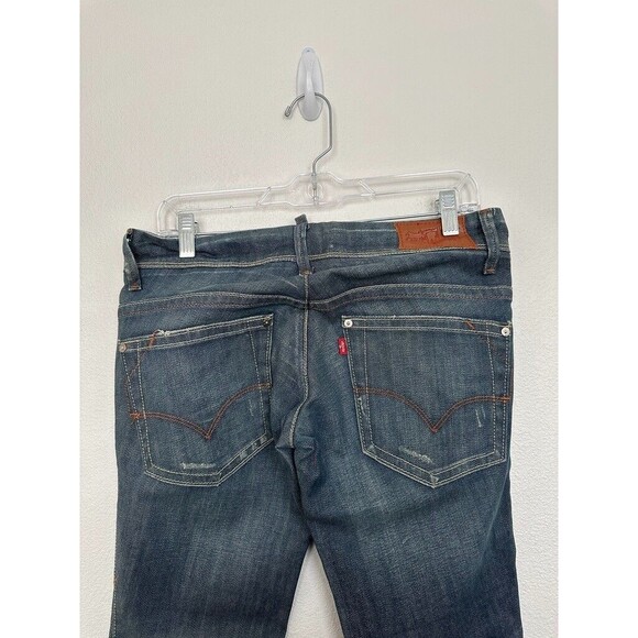 Levi's Red Line Selvedge Denim Jeans Engineered Indigo Blue Workwear Men's 28 - Picture 8 of 12